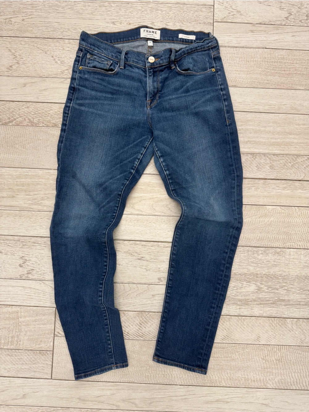 Frame Denim Women's Dark Blue Skinny Jeans Le Garçon